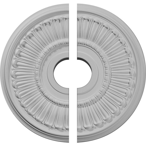 Ekena Millwork Melonie Ceiling Medallion, Two Piece (Fits Canopies up to 6 3/8"), 16"OD x 3 5/8"ID x 3/4"P CM16ML2 - main